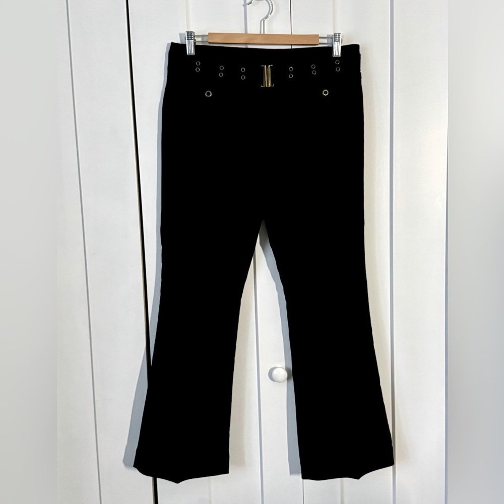Suzy Shier Black Dress Pants W/buckle detail